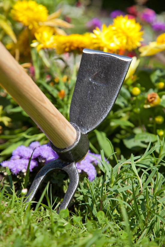 Dubbelzijdige tuinschoffel met essen steel "edge" 80cm van DeWit — afbeelding 2