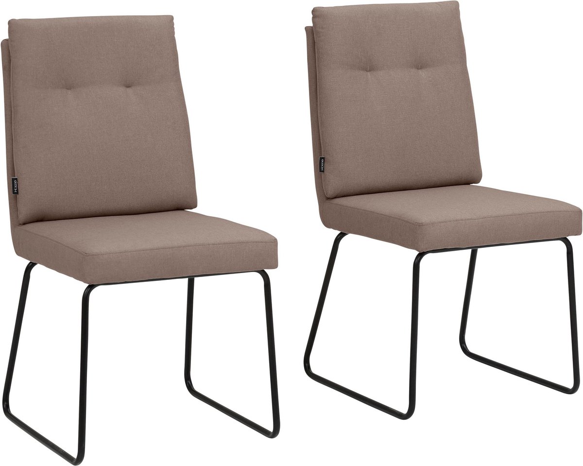 Notio Living Irene-Eetkamerstoel - Set van 2 - Cappuccino Bruin