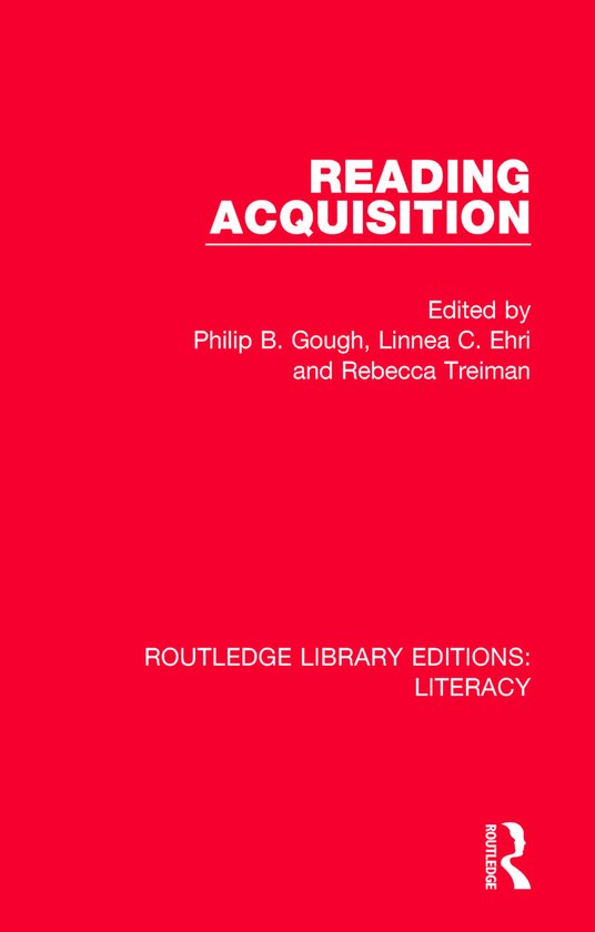 Routledge Library Editions: Literacy- Reading Acquisition - cover