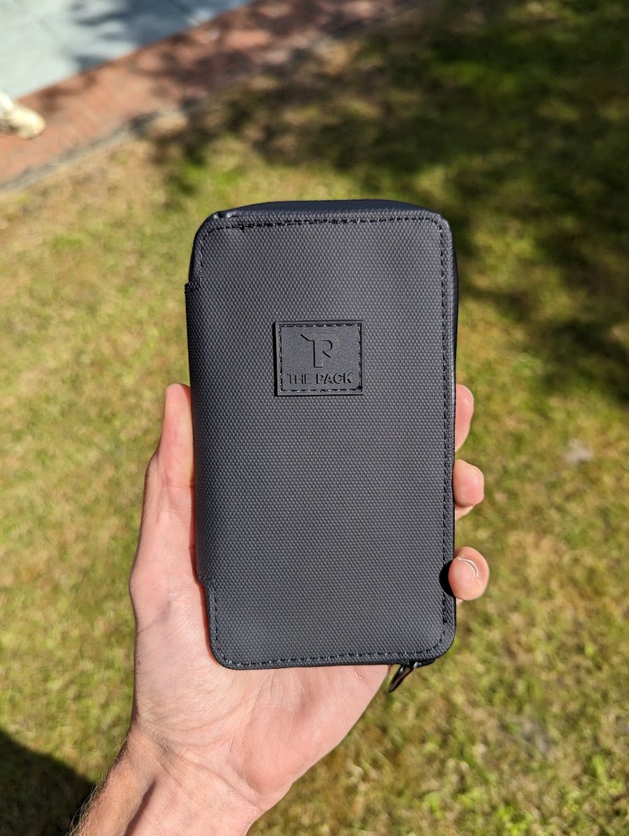 The Pack Phone Case | Cycling Wallet | Waterdicht | Telefoonhoes | Zwart | Medium