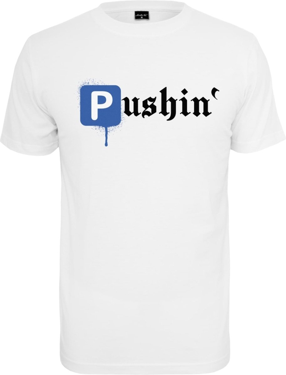 Mister Tee Pushin P Heren Tshirt S Wit