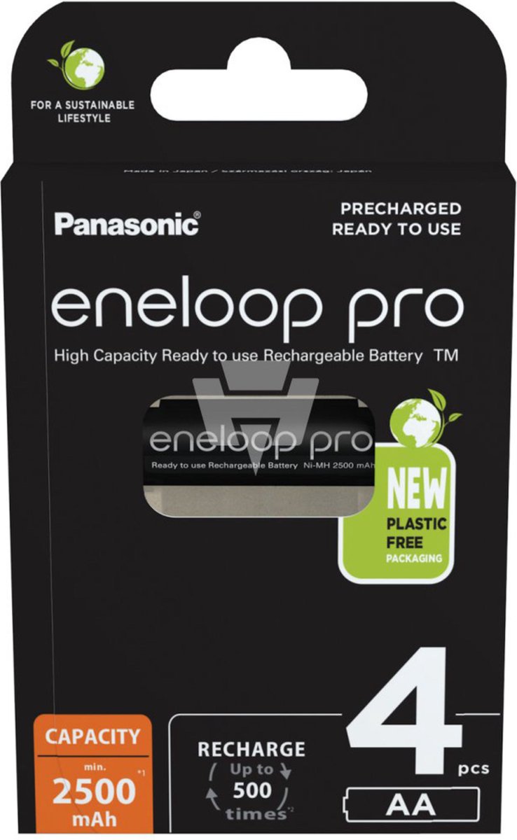 Panasonic eneloop pro - Oplaadbare batterij - AA/Mignon NiMH-batterij - 4 stuks