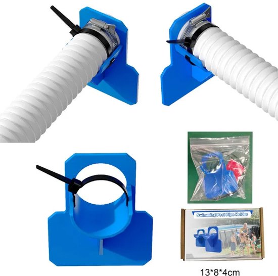 Support de tuyau de piscine support de tuyau d'arrosage 38 mm - pompe à eau  - filtre -... | bol.com
