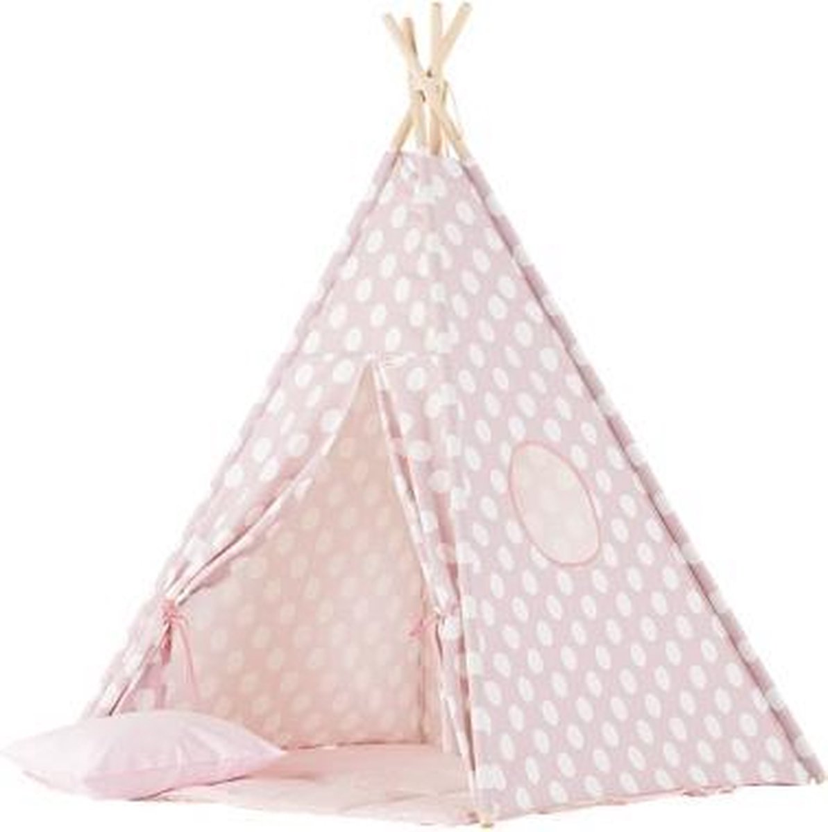 Ook sap Articulatie Tipi Tent / Speeltent Kinderkamer Pink Dots - Speeltent voor Kinderen -  Kindertent -... | bol.com