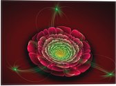 Vlag - Bloem - Kleuren - Draaiend - Bladeren - 40x30 cm Foto op Polyester Vlag