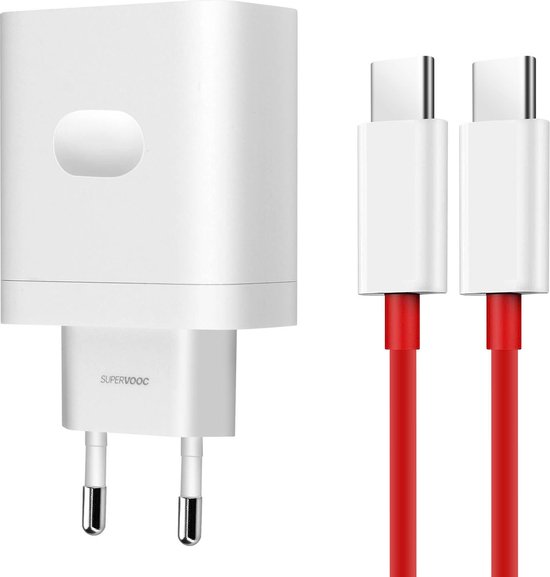 Power secteur OnePlus 160W SuperVOOC USB-C avec câble - Wit | bol.com