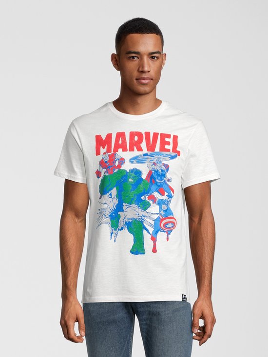 Recovered Marvel Iron Man, Thor, Captain America T-Shirt