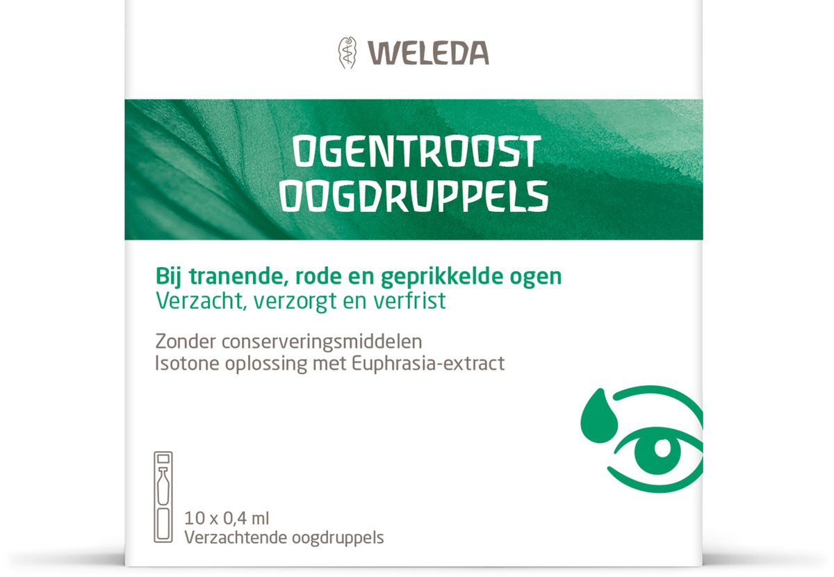 WELEDA - Oogdruppels Ampullen - 10st - Ogentroost - 100% natuurlijk - Weleda