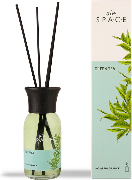 Air Space - Parfum - Geurstokjes - Huisgeur - Huisparfum - Green Tea - Rond - 100ml