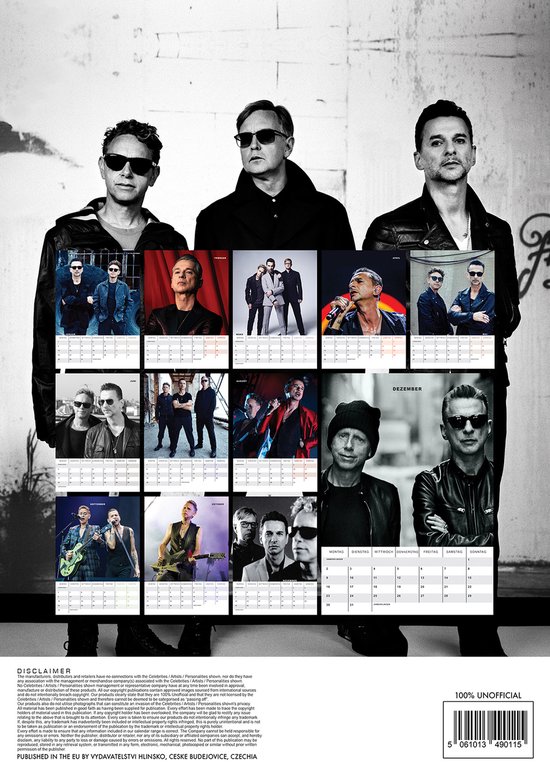 Depeche Mode Kalender 2024 A3 bol