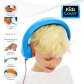 KidsCover Safe 'n Sound Kinder koptelefoon Blauw - Hoofdtelefoon met Volumebegrenzing - Bekend van school - Voor peuter & kind