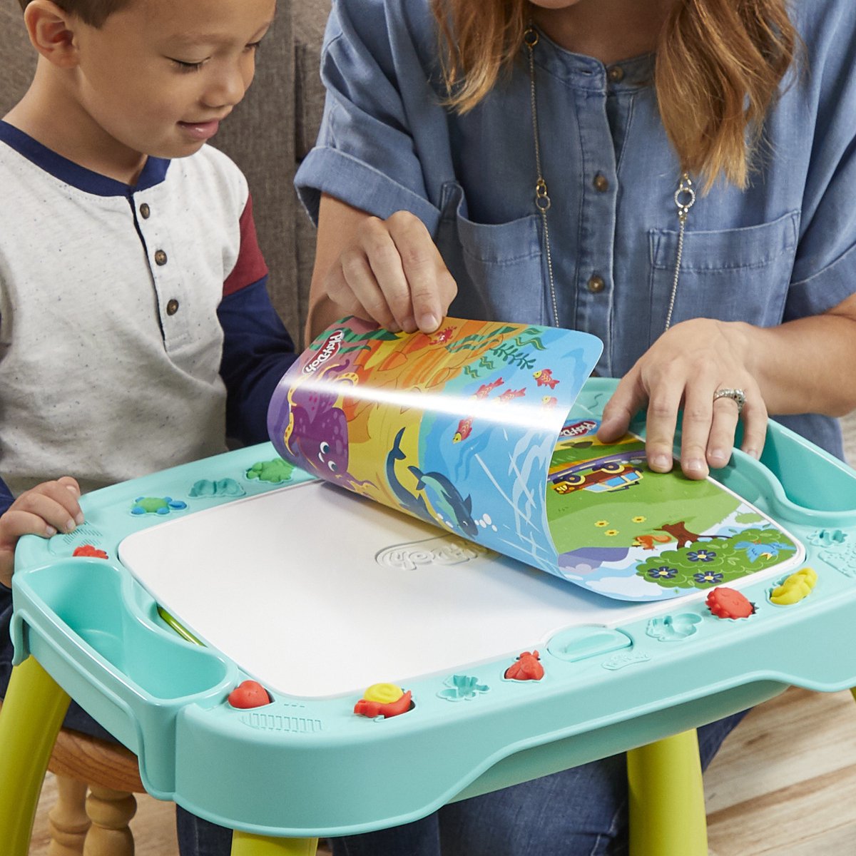 Play-Doh 2-in-1 Creatief Starters Station - Boetseerklei - Activiteitentafel - Speeltafel — afbeelding 11