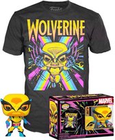 Funko Wolverine (Blackligh) - Funko Pop! & Tee - Figurine X-Men-M