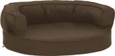 vidaXL-Hondenbed-ergonomisch-linnen-look-60x42-cm-bruin