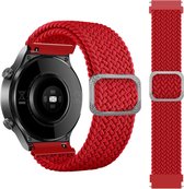 Nylon bandje - geschikt voor Samsung Galaxy Watch 6 / Watch 6 Classic / Watch 5 / Watch 5 Pro / Watch 4 / Watch 4 Classic / Watch 3 41 mm / Watch 42 mm / Active / Active 2 - rood