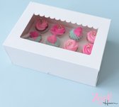 Coffret 12 mini cupcakes + vitrine magasin (25 pièces)