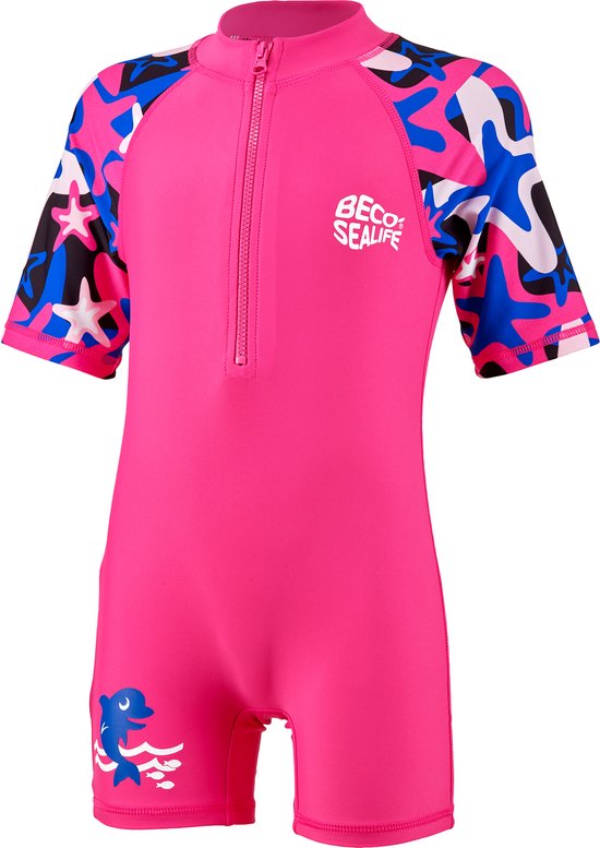 BECO-SEALIFE® rashguard suit, roze, maat 128-134