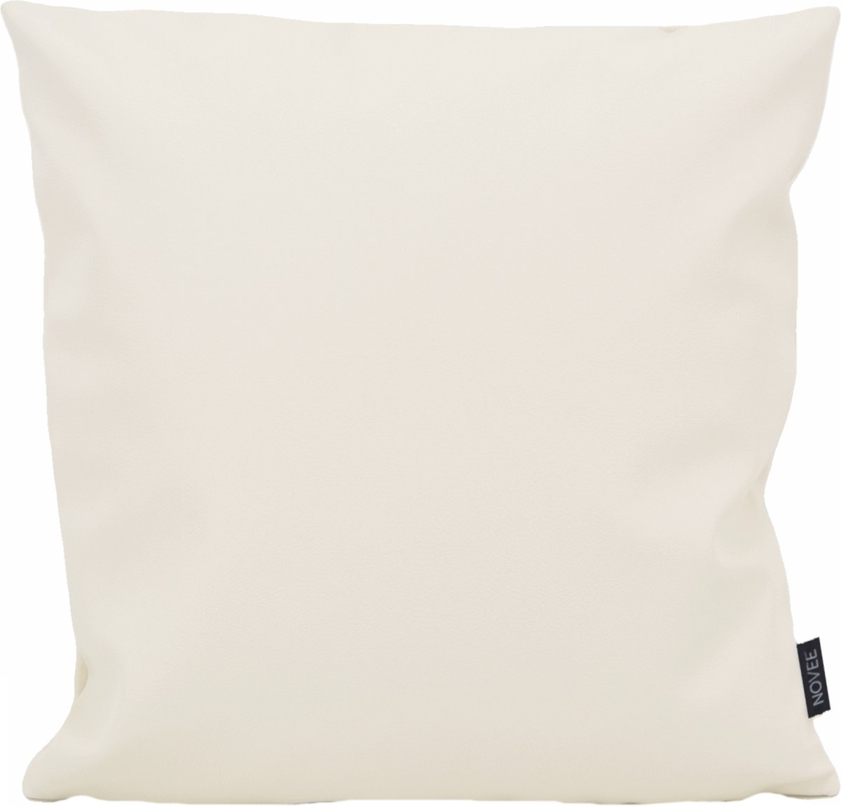 NOVÉE Jax Pearl - Outdoor/Buiten Kussenhoes | 45 x 45 cm | Waterafstotend | PU Leder Crème
