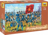 1:72 Zvezda 8048 Swedish Infantry 1687-1721 Plastic Modelbouwpakket