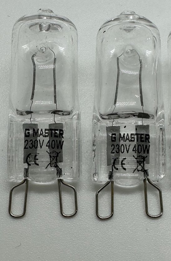 G Master - PRO G9 Halogeen lichtbron - 230V - Warm Wit Licht - Dimbaar - 40w - Halogeen lamp -(2 STUKS) - G Master