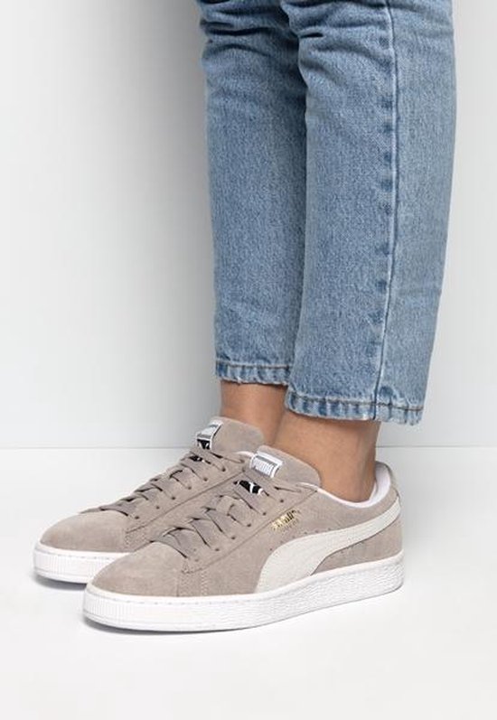 PUMA Suede Teams sneakers voor Dames, Geel/Paars, Maat 39 | - Schoenen.nl