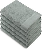 Walra Remade XL Handdoeken 70x140 - set van 5 - Zware kwaliteit 550 g/m2 - Jade