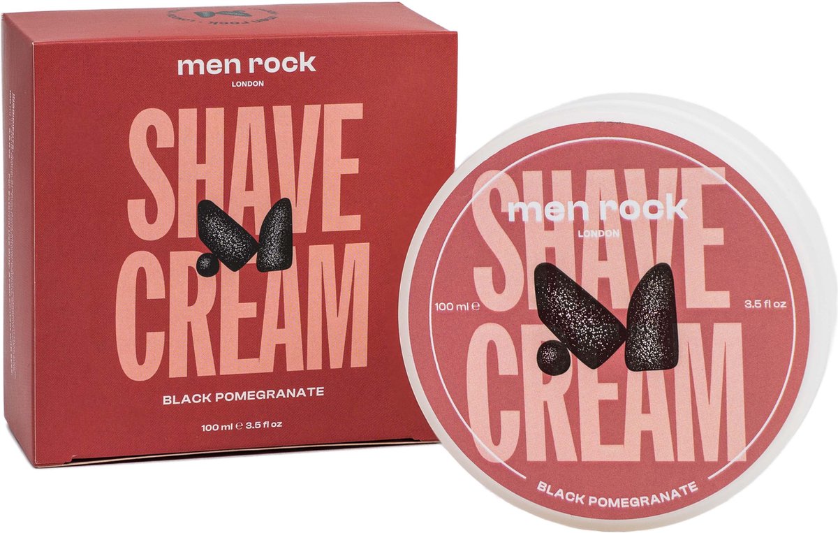 Goedkoopste Men Rock London Scheercreme Black Pomegranate 100ML