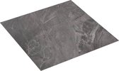 vidaXL Planches de sol autocollantes 5,11 m² PVC noir avec motif