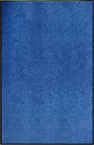 vidaXL - Deurmat - wasbaar - 120x180 - cm - blauw