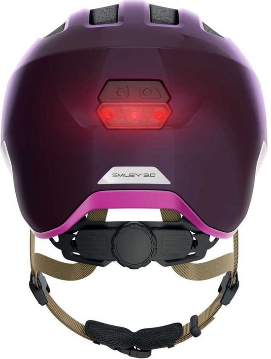 Abus Kinderhelm Smiley 3.0 M LED Royal Purple van ABUS — afbeelding 4