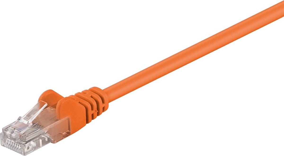 Wentronic CAT5E Netwerkkabel - RJ45 - Oranje - 0.25 m