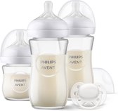 Philips Avent Natural Response Glazen Fles - Cadeauset voor pasgeboren baby's SCD878/11