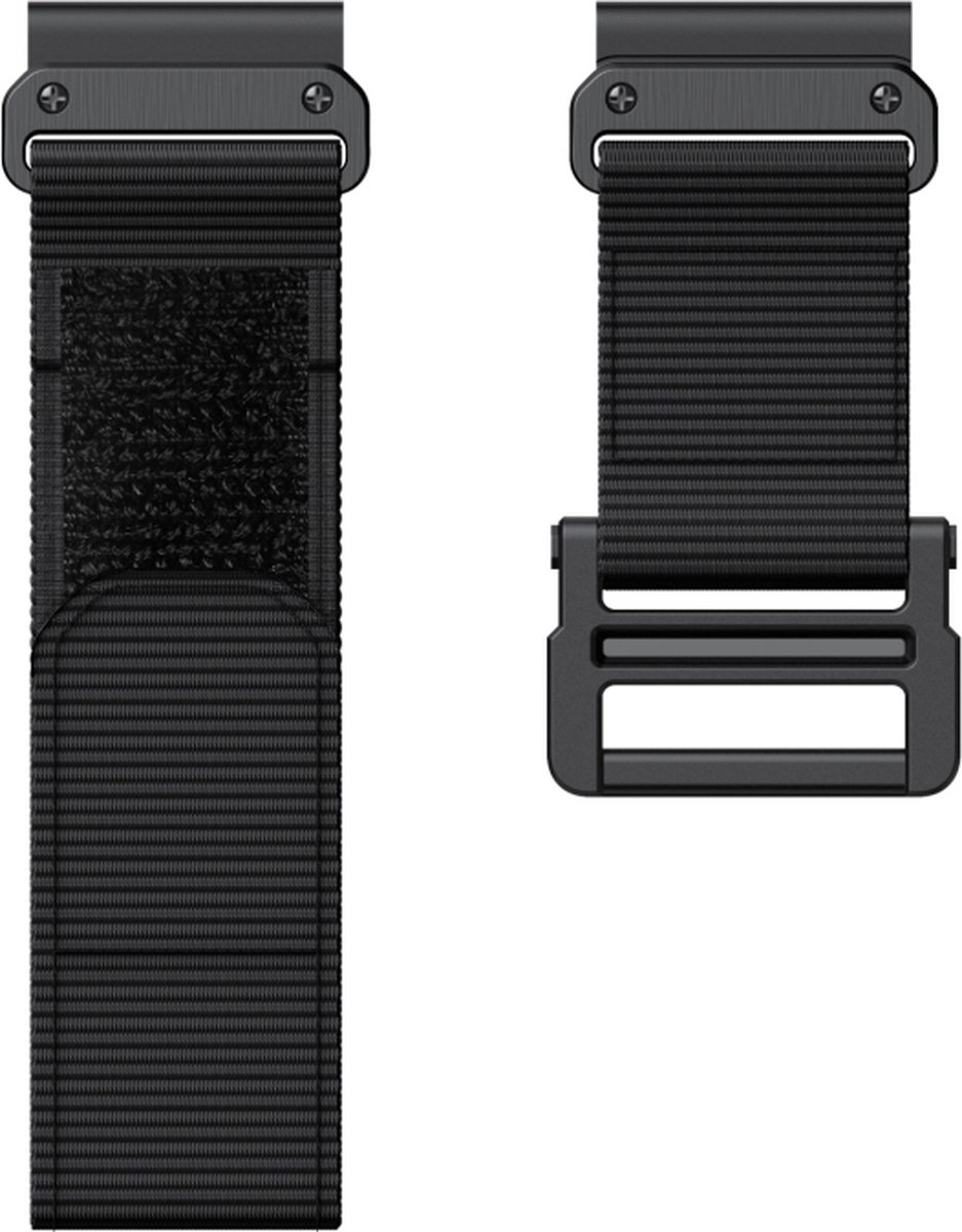 Bracelet en nylon - convient pour Garmin Fenix 3 HR/5X/5X Plus/6X/6X Pro/7X  - noir