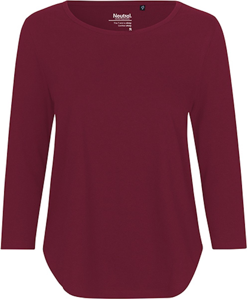 Neutral Ladies´ Three Quarter Sleeve T-Shirt NE81006 - Bordeaux - L