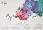 Creative Artist aquarelblok - Aquarelpapier - 20 x A4 - 300 GSM - 21 cm x 29,7 cm - Aquarelpapier a4 - Waterverf - Knutselen voor volwassen