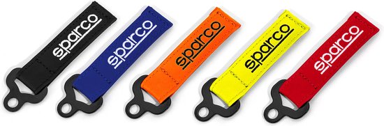 Porte-clés Sparco 099070AZ Cuir Blauw Zwart (2 pcs)
