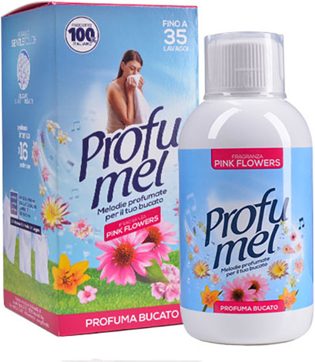 Goedkoopste Wasparfum Profumel Pink Flowers 250 ml - Geur bij de was - Parfum bij de was - Parfum voor de was - Geurbooster - Nieuwste wassensatie