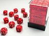 Afbeelding van het spelletje Chessex 36 x D6 Set Opaque 12mm - Red/White
