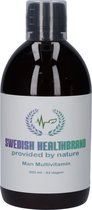 Swedish Healthbrand Man Multivitamine vloeibare vitamine ( NON-GMO ) voor 33 dagen inclusief maatbeker voor inname, 147 actieve ingredienten, immuunbooster, glutenvrij, gistvrij, 500ml inhoud dagelijkse inname 15ml
