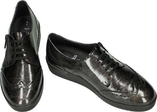 Solidus -Dames - grijs donker - lage gesloten schoenen - maat 36.5