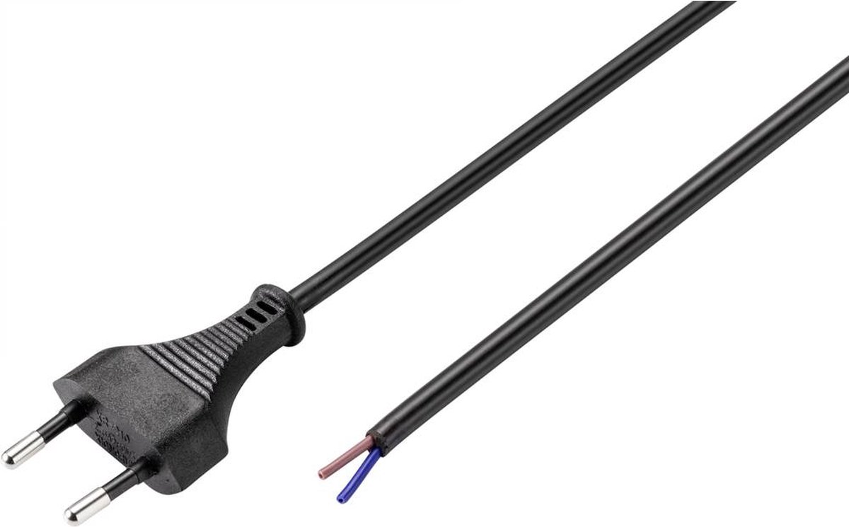 Sygonix SY-5044226 Stroom Aansluitkabel Zwart 1.50 m