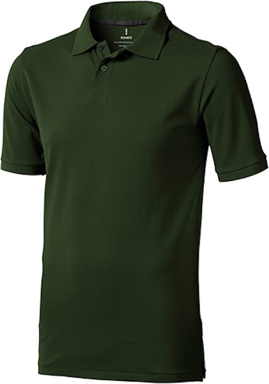 Men's Calgary Polo met korte mouwen Army Green - XXL