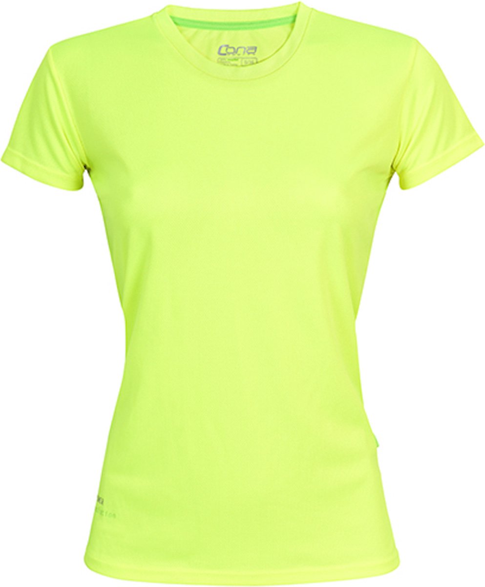 Damessportshirt 'Evolution Tech Tee' met korte mouwen Neon Yellow - M