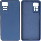 Fashion Backcover Telefoonhoesje - Color Hoesje - Geschikt voor de Xiaomi Redmi Note 11 Pro 5G 2022 - Navy