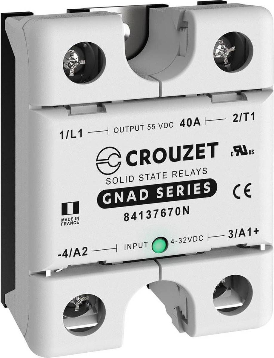 Crouzet Halfgeleiderrelais 84137670N 40 A Schakelspanning (max.): 55 V/AC DC-circuit 1 stuk(s)