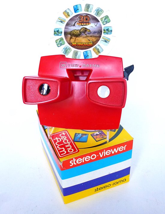 Visionneuse Viewmaster avec disque Dino 3D - 7 images 3D réalistes