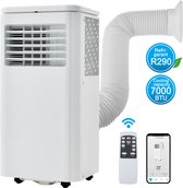 Merax Airconditioning 7000BTU - Mobiele Airco - Aircooler - Incl. Raamafdichting - Wit