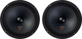 EDGE EDBXPRO6N-E9 DBX Series - Autospeakers - Pro Audio 6.6 inch Midrange Speakers - 200 watt - Set van 2