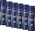 NIVEA MEN Cool Kick Deodorant Spray - Anti-Transparant Deo - 6 x 150 ml - Voordeelverpakking