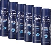 NIVEA MEN Cool Kick Deodorant Spray - Anti-Transparant Deo - 6 x 150 ml - Voordeelverpakking